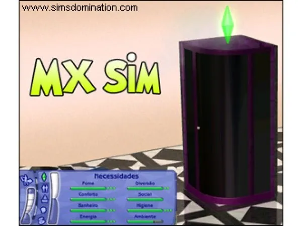 mxsim (Chuveiro Preto) - The Sims 2 Custom Content