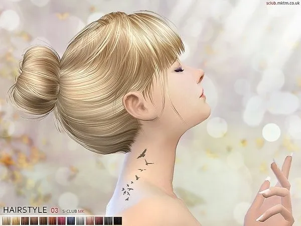 Alpha S Club MK Hair N3 by thesimsresource - The Sims 4 Custom Content