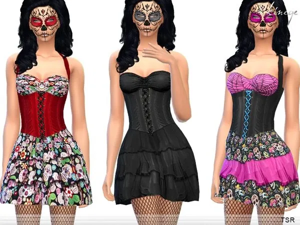 Halloween Day Of The Dead by thesimsresource - The Sims 4 Custom Content