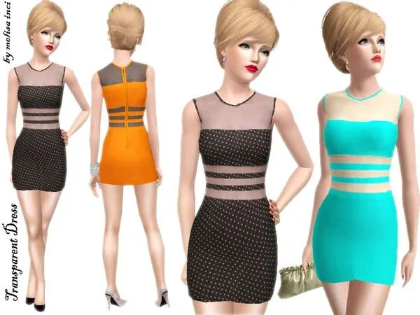 Transparent Dress by thesimsresource - The Sims 3 Custom Content