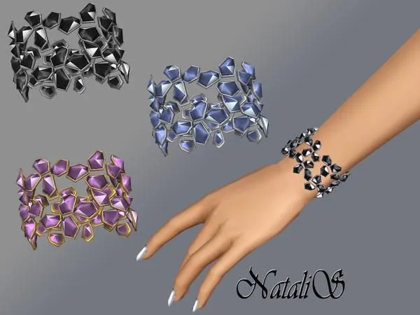 Cascade Crystal Bracelet FA FE - The Sims 3 custom content