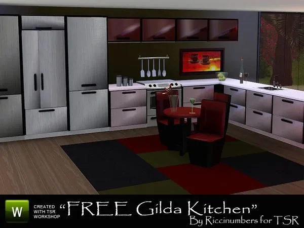 FREE Gilda Kitchen by thesimsresource - The Sims 3 Custom Content
