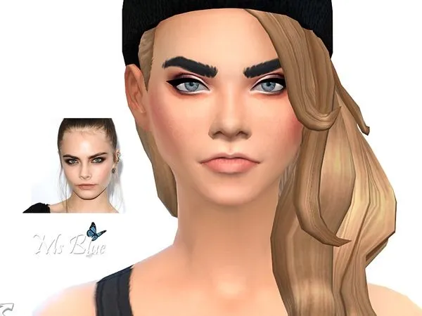Cara Delevingne by thesimsresource - The Sims 4 Custom Content