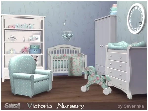 Alpha Victoria Nursery by gabi - The Sims 4 Custom Content