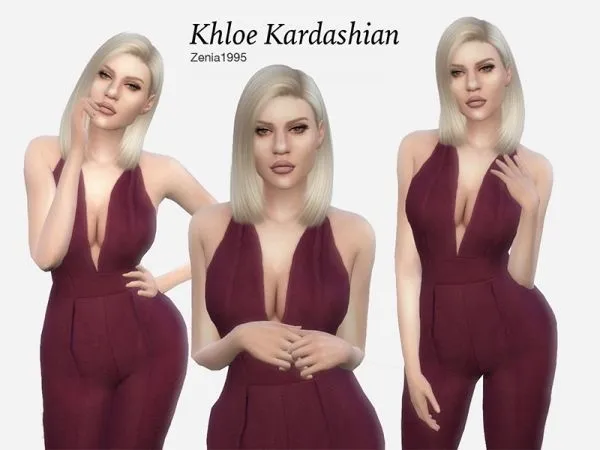 Khloe Kardashian by cappuccine - The Sims 4 Custom Content