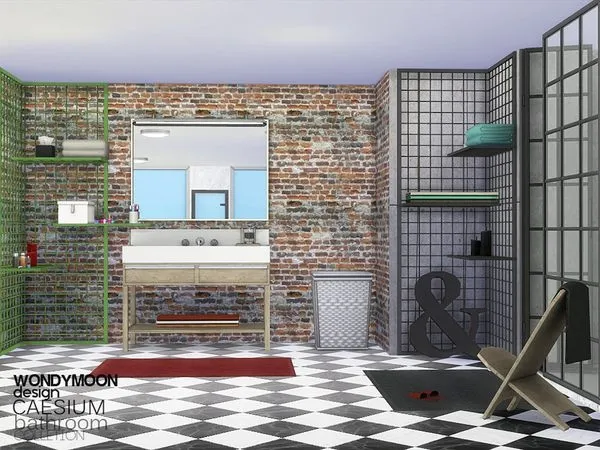 Caesium Bathroom by thesimsresource - The Sims 4 Custom Content