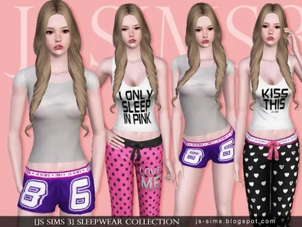 [JS SIMS 3] SLEEPWEAR COLLECTION by finesse - The Sims 3 Custom Content