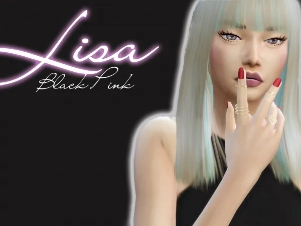 Lisa Black Pink - The Sims 4 Custom Content