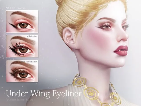 Under Wing Eyeliner N41 by thesimsresource - The Sims 4 Custom Content