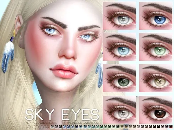 Alpha Sky Eyes N97 - The Sims 4 Custom Content