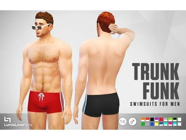 Maxis Match Trunk Funk Speedo by simsfinds - The Sims 4 Custom Content