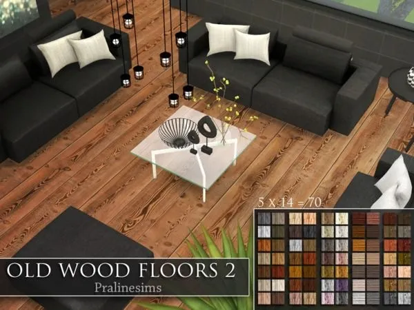 Old Wood Floors 2 - The Sims 4 Custom Content