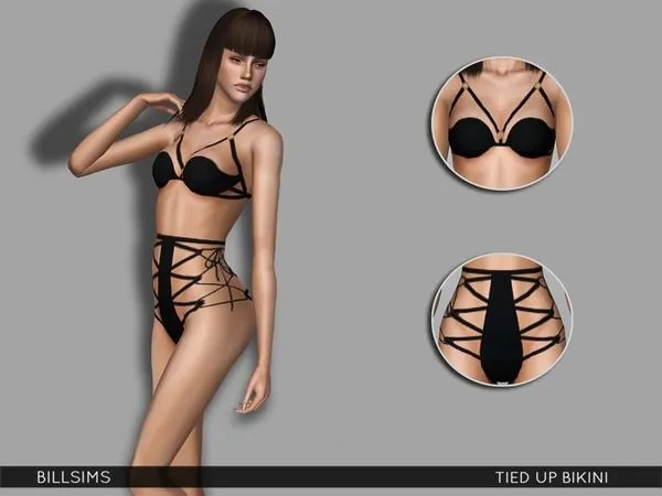 Tied Up Bikini Set by thesimsresource - The Sims 3 Custom Content