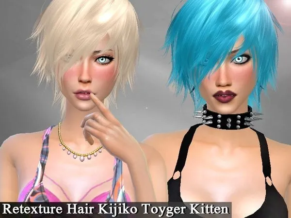 Retexture Hair Kijiko 019F by thesimsresource - The Sims 4 Custom Content