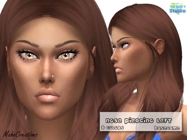 Nose Piercing Set by thesimsresource - The Sims 4 Custom Content