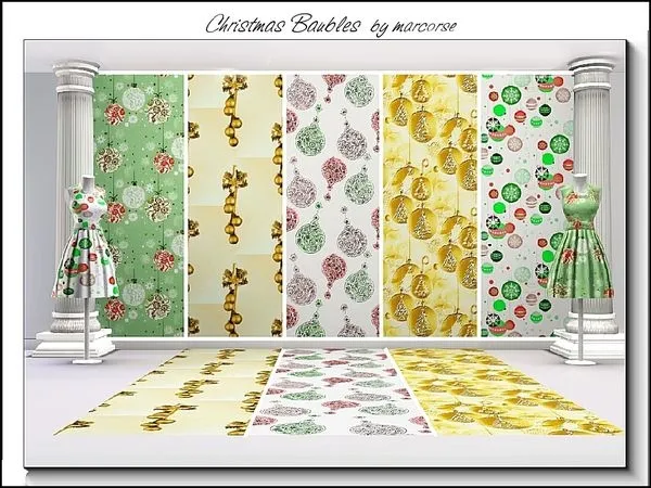 Christmas Baubles marcorse by thesimsresource - The Sims 3 Custom Content