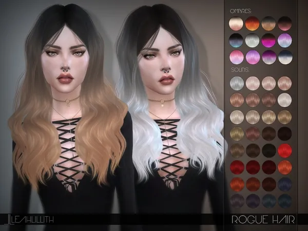 LeahLillith Rogue Hair by thesimsresource - The Sims 4 Custom Content