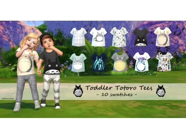 Mix Toddler Totoro Tees - The Sims 4 Custom Content