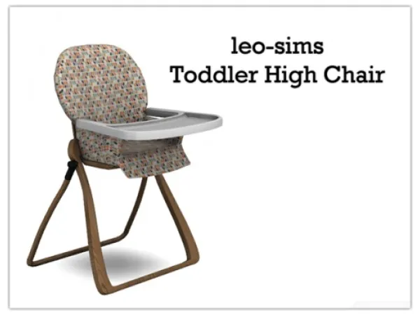 Alpha Toddler High Chair by simsfinds - The Sims 4 Custom Content