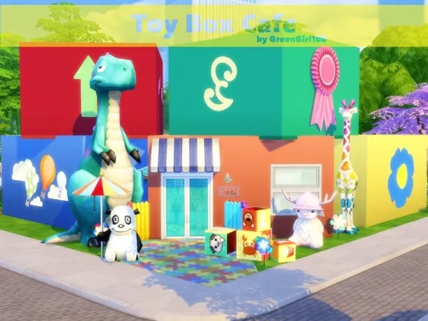 Maxis Match Toy Box Cafe by thesimsresource - The Sims 4 Custom Content
