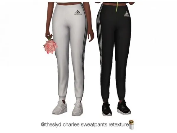 Alpha charlee sweatpants retexture by gabi - The Sims 4 Custom Content