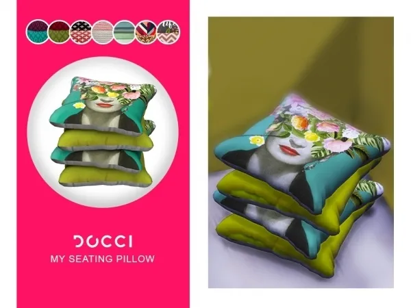 Alpha My Seating Pillow - The Sims 4 Custom Content