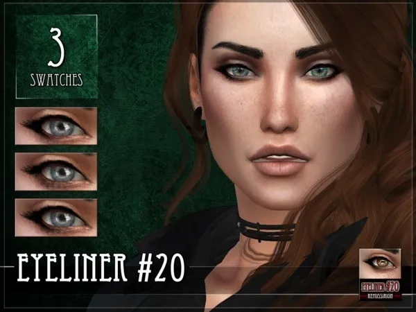 Alpha Eyeliner 20 by thesimsresource - The Sims 4 Custom Content