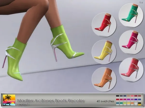 Alpha Madlen Acitones Boots N1 - The Sims 4 Custom Content
