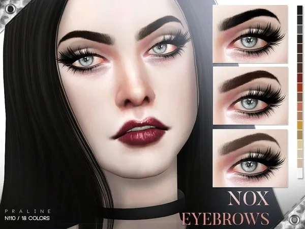 Alpha Nox Eyebrows N110 by thesimsresource - The Sims 4 Custom Content