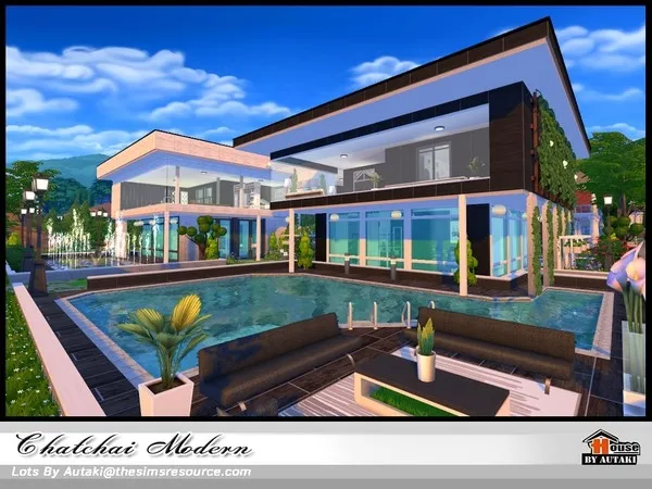 Maxis Match Chatchai Modern - The Sims 4 Custom Content