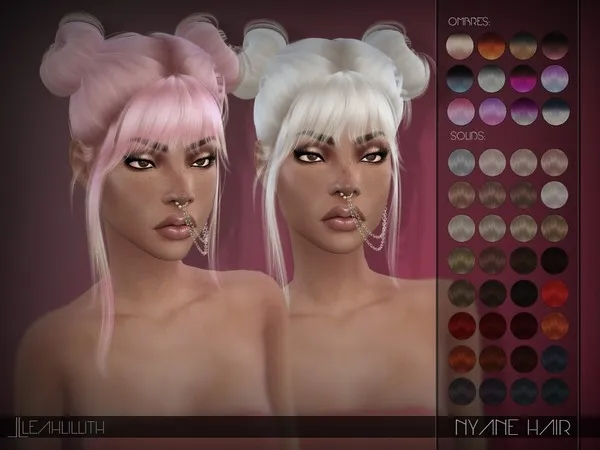 Alpha LeahLillith Nyane Hair by thesimsresource - The Sims 4 Custom Content