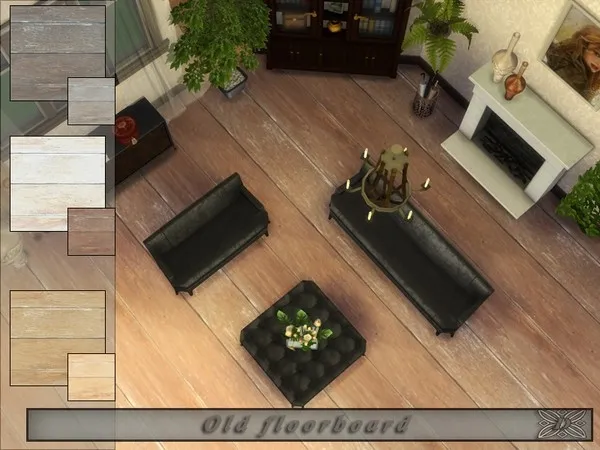 Alpha Old floorboard by thesimsresource - The Sims 4 Custom Content