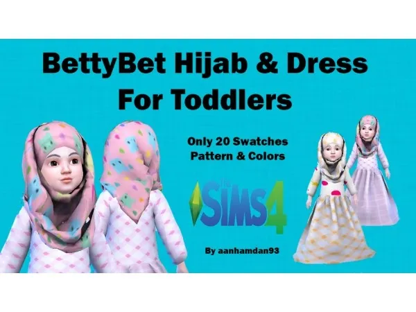 Maxis Match BettyBet Hijab for Toddlers by simsfinds - The Sims 4 Custom Content