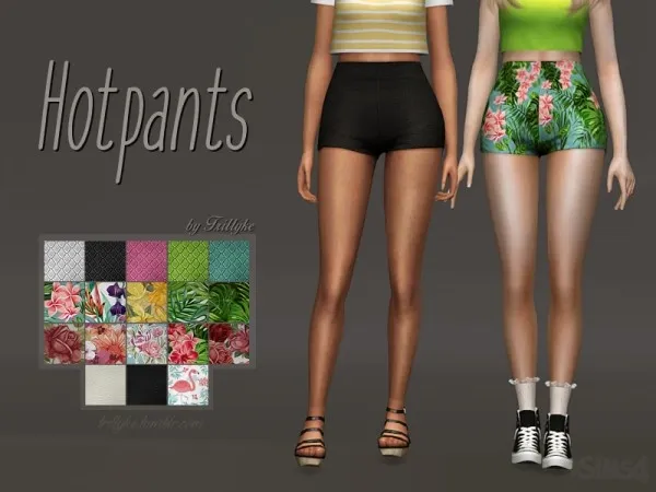 Maxis Match HOT PANTS by simsfinds - The Sims 4 Custom Content