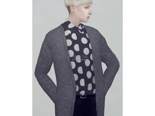 Alpha KK's Sims4 Cardigan - The Sims 4 Custom Content