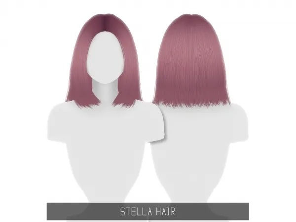 Alpha Stella Hair - The Sims 4 Custom Content
