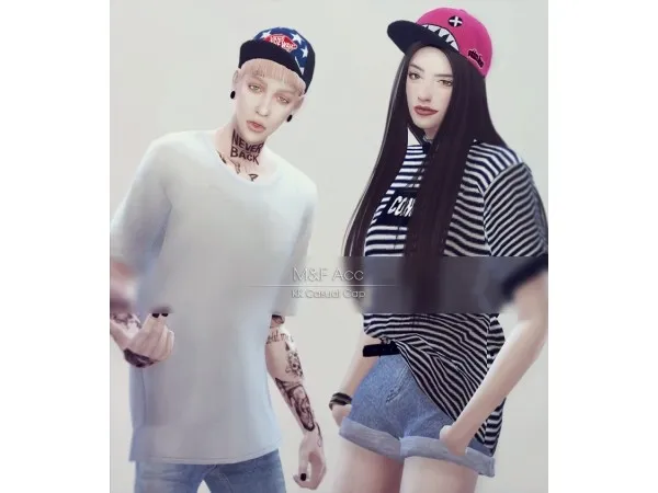 Alpha KK Casual Cap - The Sims 4 Custom Content