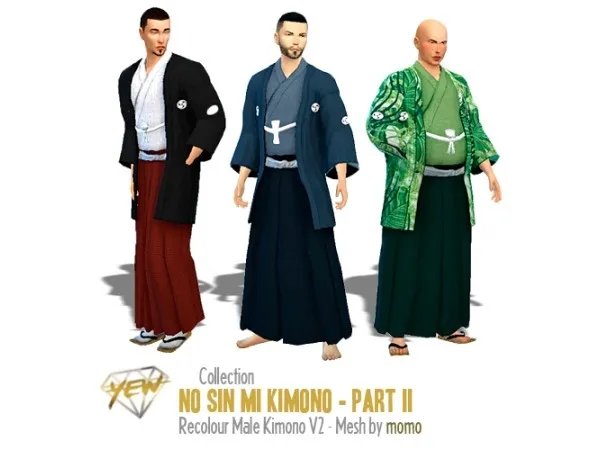 Mix No sin mi kimono by simsfinds - The Sims 4 Custom Content