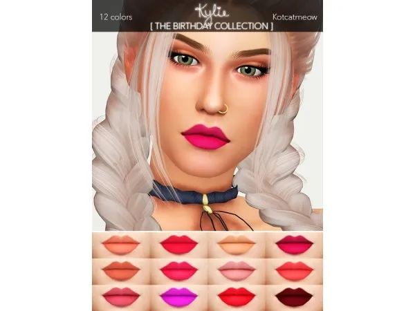 Mix Kylie Cosmetics THE BIRTHDAY COLLECTION - The Sims 4 Custom Content