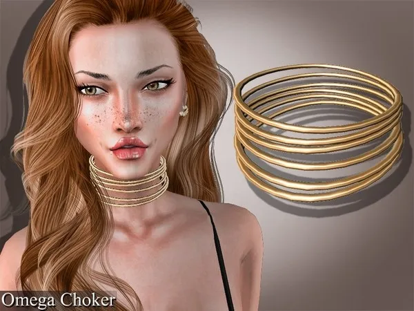 Mix Genius Omega Choker by thesimsresource - The Sims 4 Custom Content