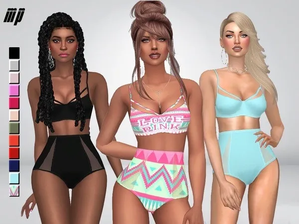 Mix MP Love Connection Swimsuit - The Sims 4 Custom Content
