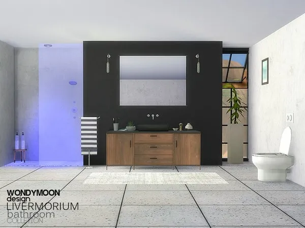 Alpha Livermorium Bathroom - The Sims 4 Custom Content