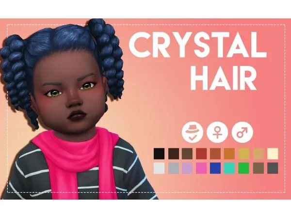 Maxis Match Crystal Hair Accessories by simsfinds - The Sims 4 Custom Content