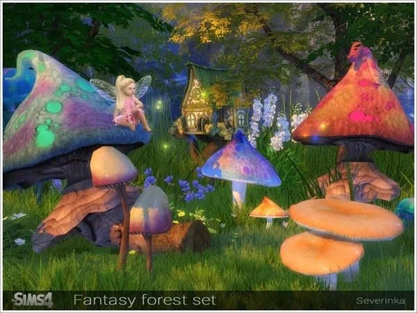 Maxis Match Fantasy forest set - The Sims 4 Custom Content