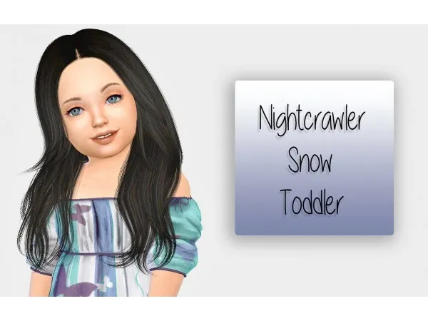 Alpha Nightcrawler Snow Toddler Version - The Sims 4 Custom Content