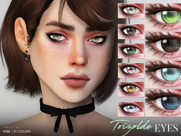 Alpha Trizolde Eyes N136 - The Sims 4 Custom Content