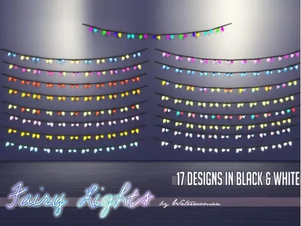 Alpha Fairy Lights by simsfinds - The Sims 4 Custom Content