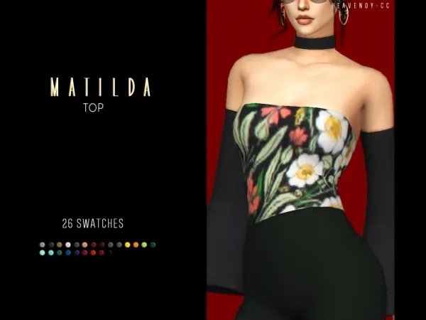 Maxis Match [Heavendy ] Matilda Top by enriques4 - The Sims 4 Custom Content