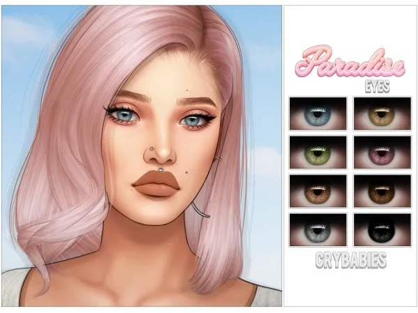 Alpha Paradise Eyes by simsfinds - The Sims 4 Custom Content