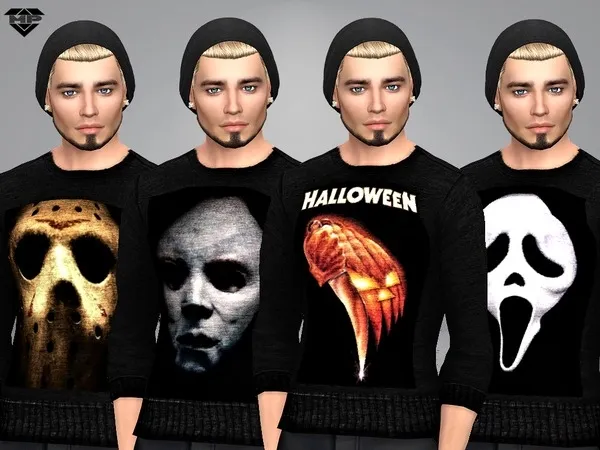 Alpha MP Famous Scary Movie T Shirts - The Sims 4 Custom Content